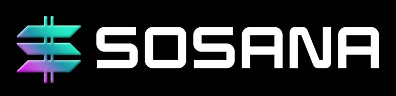 A black and white SOSANA logo