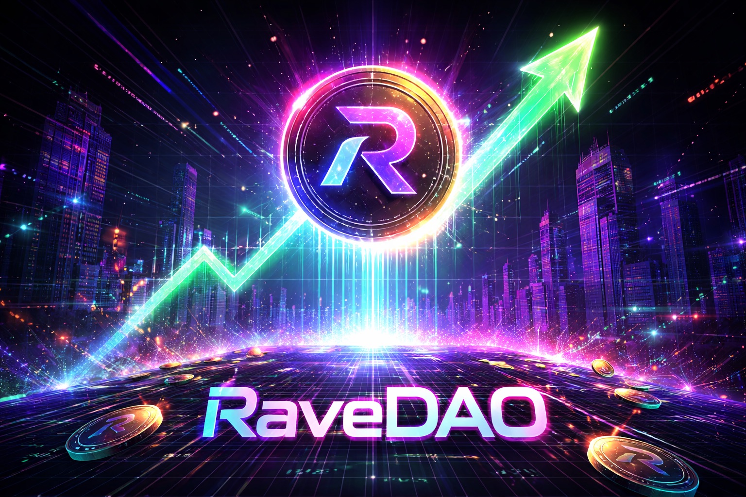 RaveDAO rises in cyberpunk colours