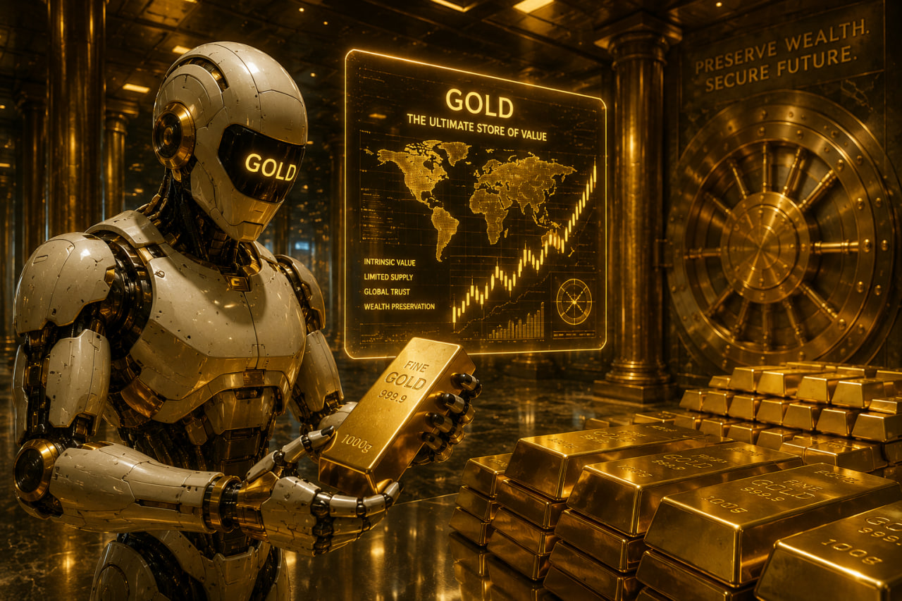 Grok AI predicts Gold reaching up to $6,300 by late 2026, citing massive central bank de-dollarization buying as the chart tests key support.